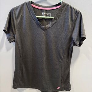 RBX Charcoal V-Neck Women's Tee Large
